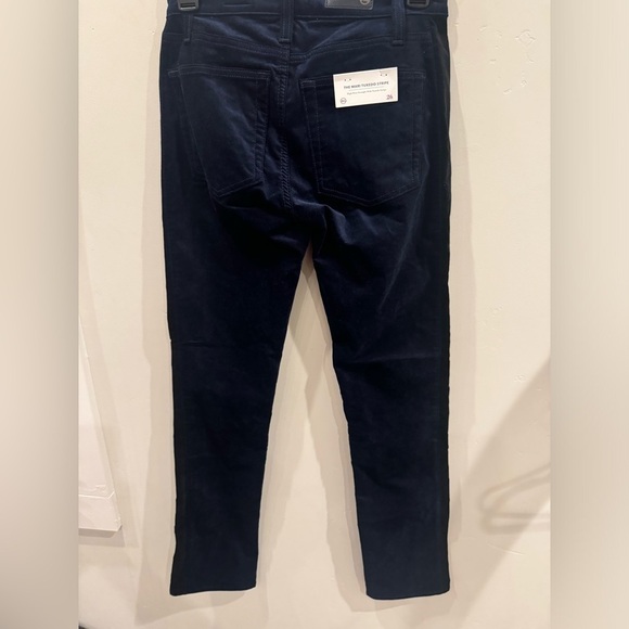 NWT AG Adriano Goldschmied Mari tuxedo stripe High Rise Straight Leg Pant SZ 26 - Picture 7 of 9